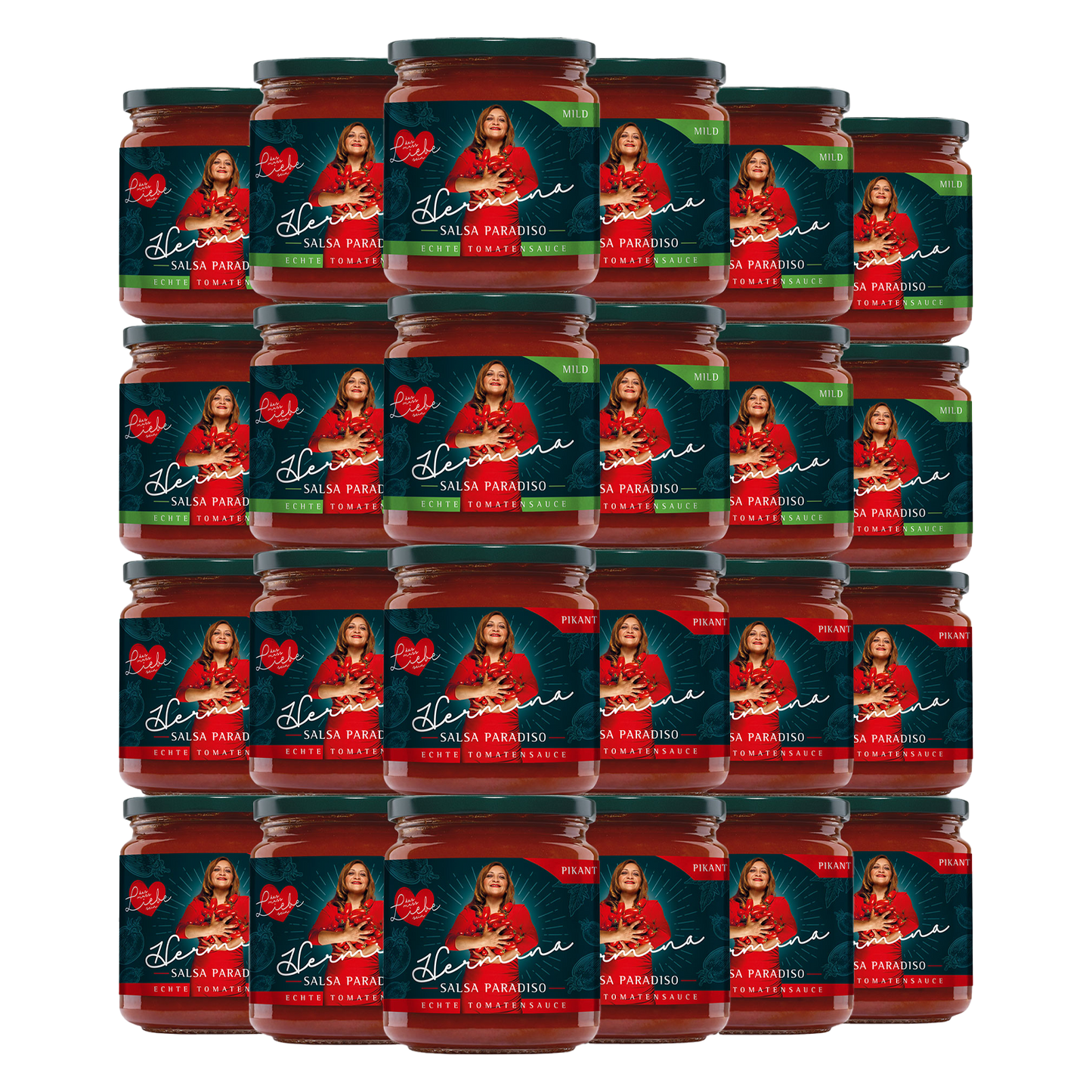 Salsa Paradiso 12 Mild + 12 Pikant